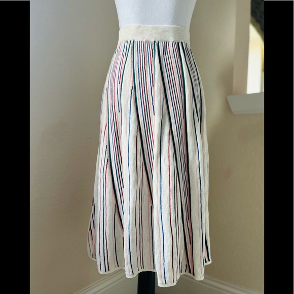 ASOS Stripe Multi Color Sweater Skirt Size 4 US - Picture 2 of 16